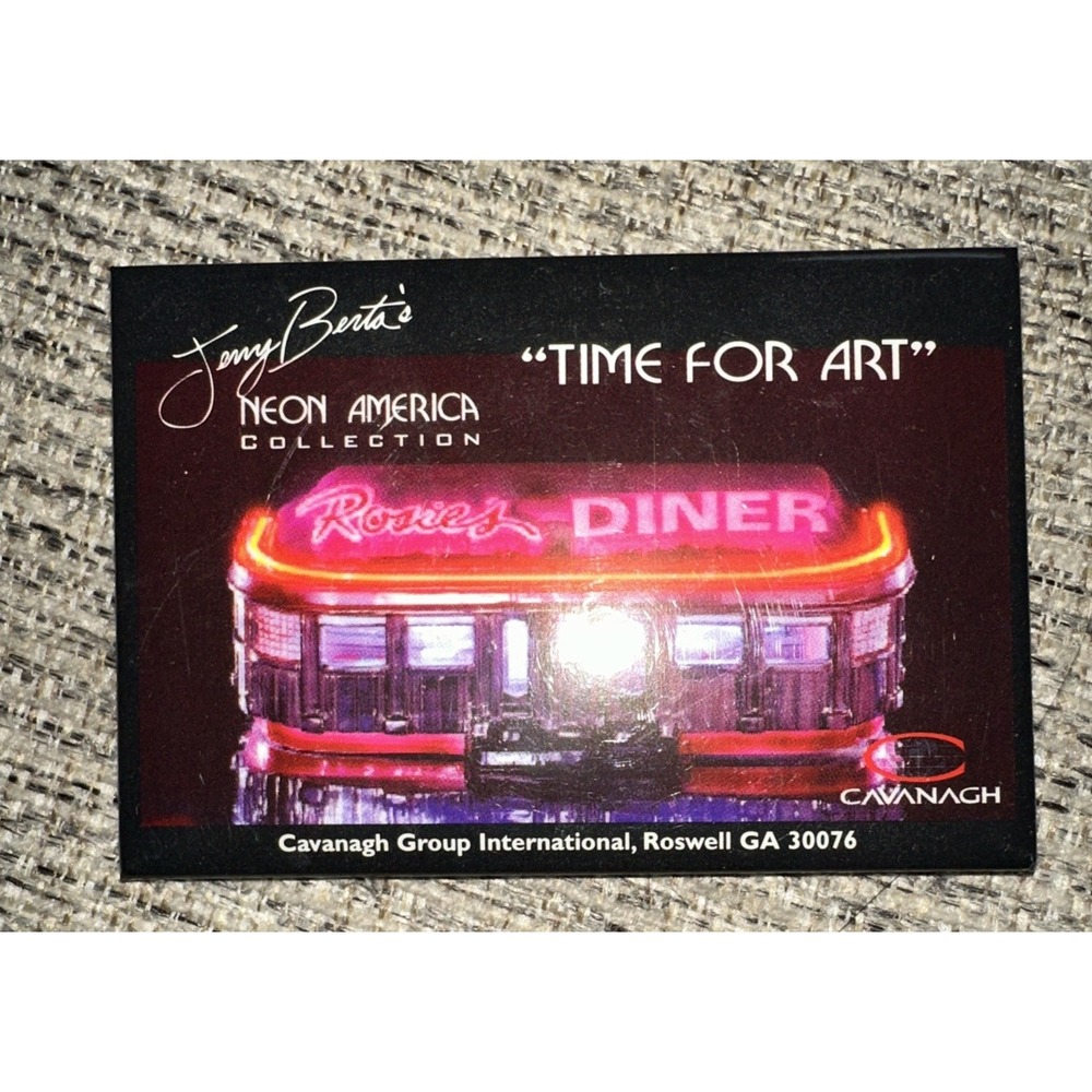 JERRY‎ BERTA'S Neon America Collection TIME FOR ART Pin Rosie's Diner